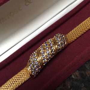 Jacqueline Kennedy Sim. Diamond Pave Mesh Bracelet